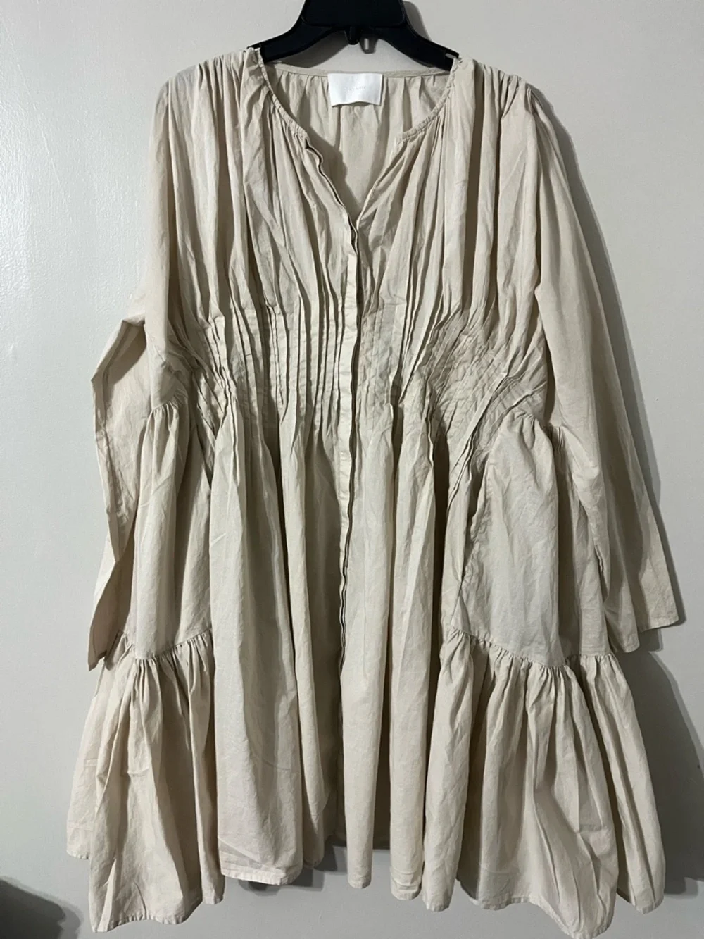 RARE Merlette Martel Pleated Dress Sz L - Picture 4 of 8